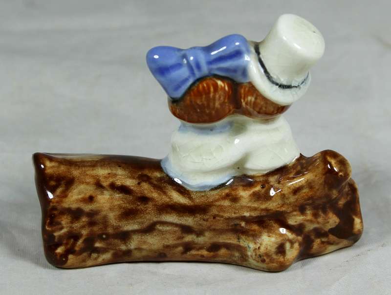 Boy and girl on a log