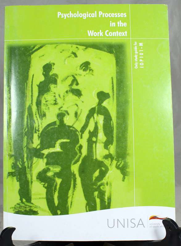 Unisa - Psychological process in the work context