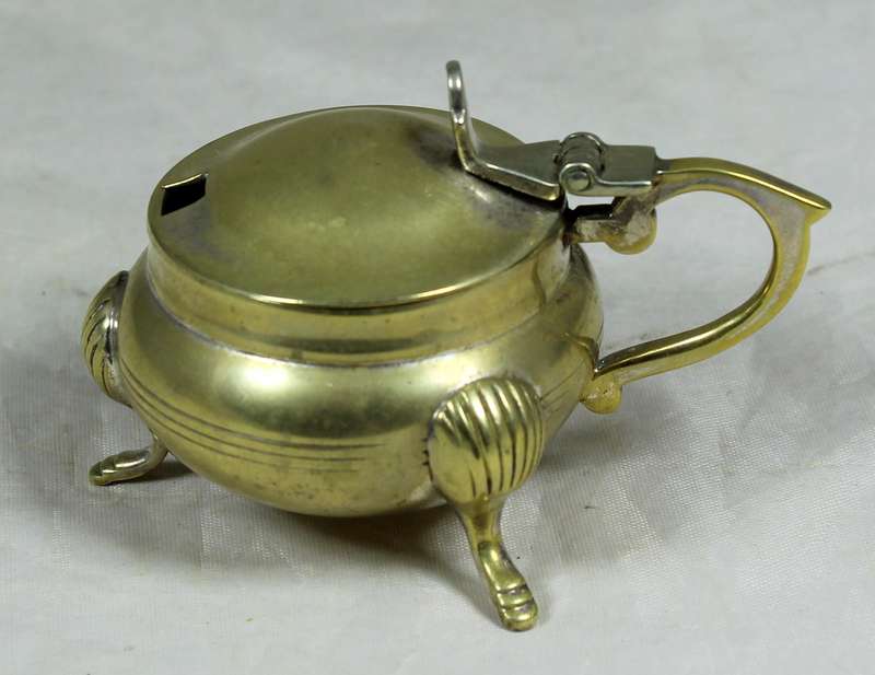 Small brass condiment holder