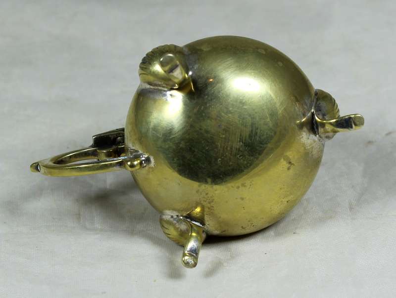 Small brass condiment holder