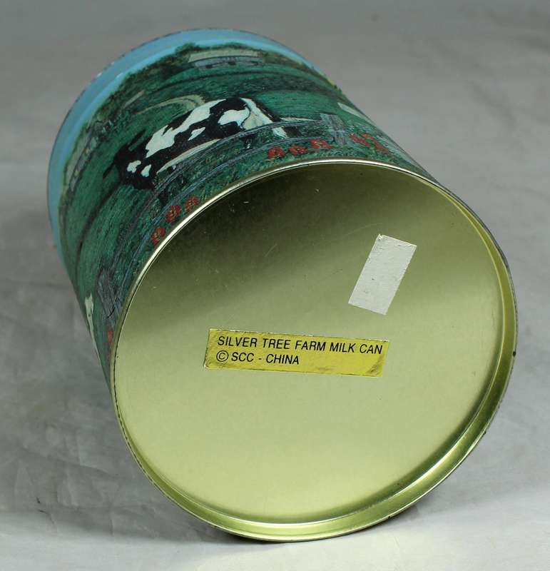 Silver tree farm milk can