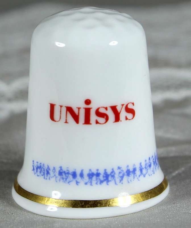 Bone China thimble - Nutra sweet London marathon '93 - Berkshire