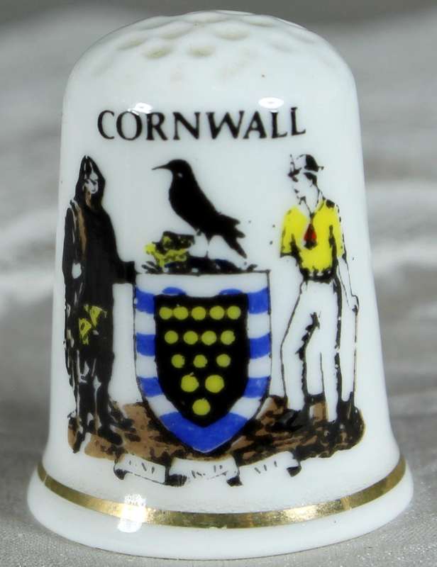 Bone China thimble - Cornwall - Birchcroft