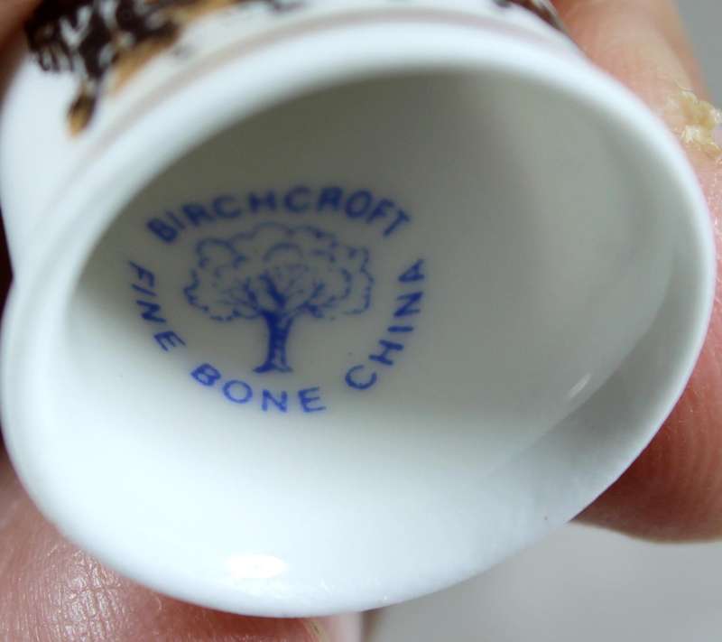 Bone China thimble - Cornwall - Birchcroft