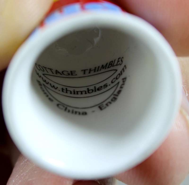 Bone China thimble - Judy