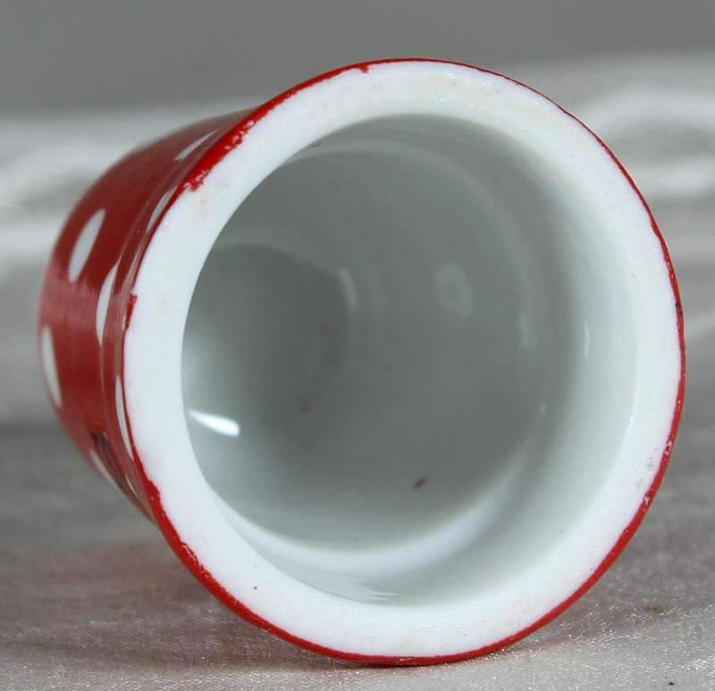 Bone China thimble - Mijas - Spain
