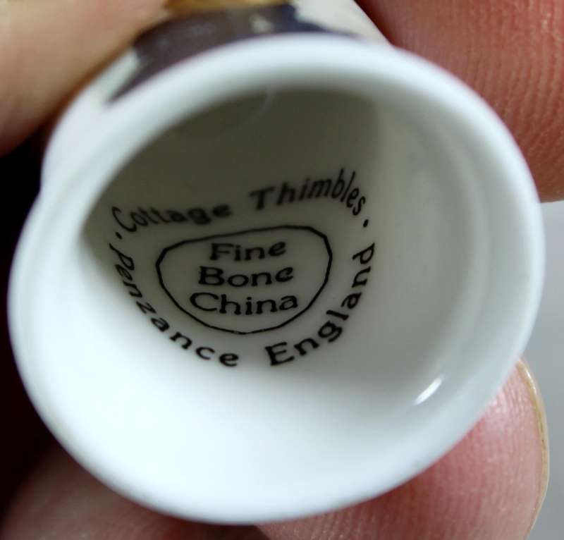 Bone China thimble - Portrait - Penzance