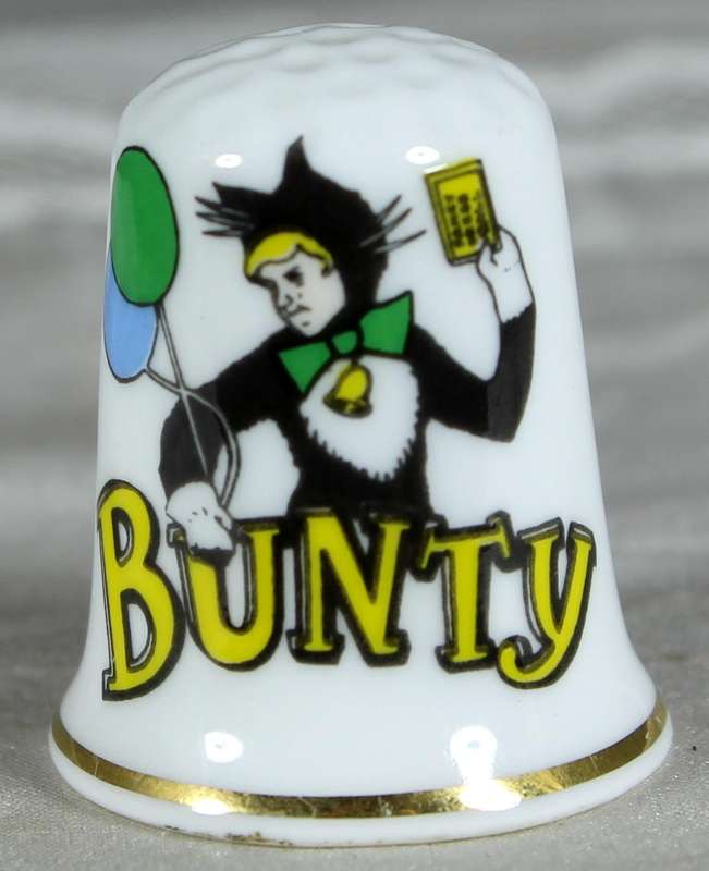 Bone China thimble - Bunty (comics)