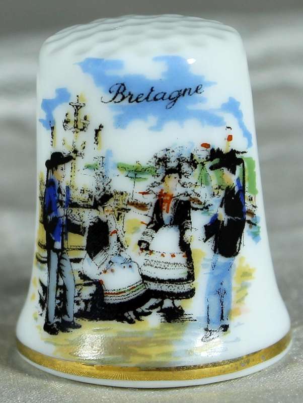 Bone China thimble - Bretagne