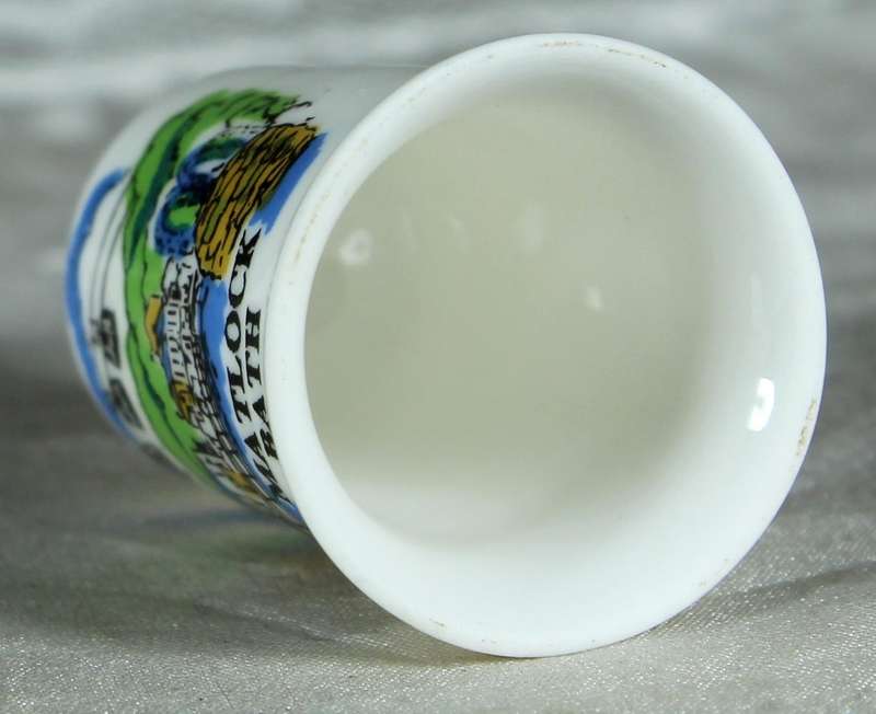 Bone China thimble - Matlock Bath