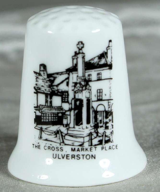 Bone China thimble - The Cross market place - Ulverston