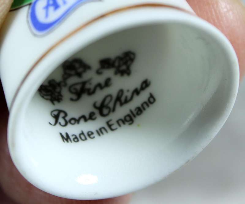 Bone China thimble - Advertising thimble - Camp