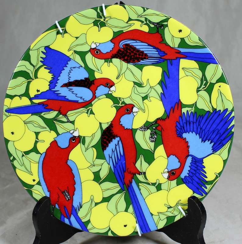 Australian fine China - Crimson Roselles by Barbara Swarbrick