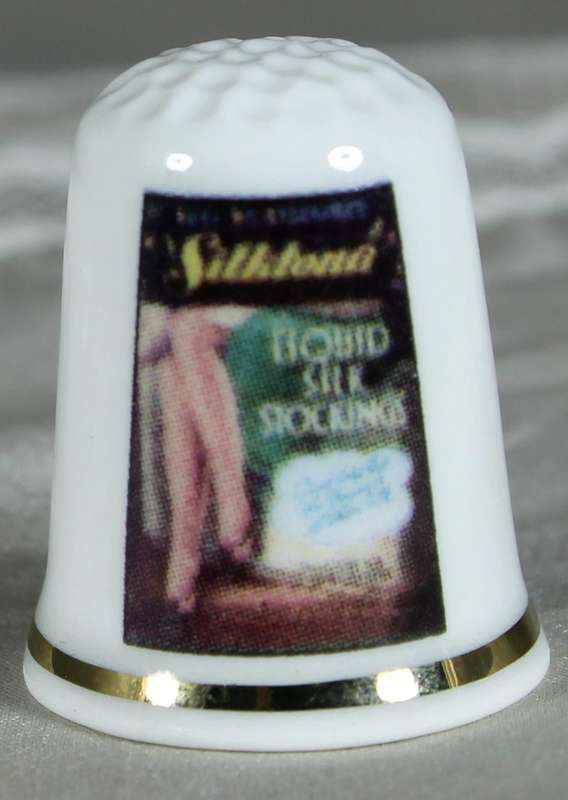 Bone China thimble - Advertising thimble - Silktona - The Thimble Guild