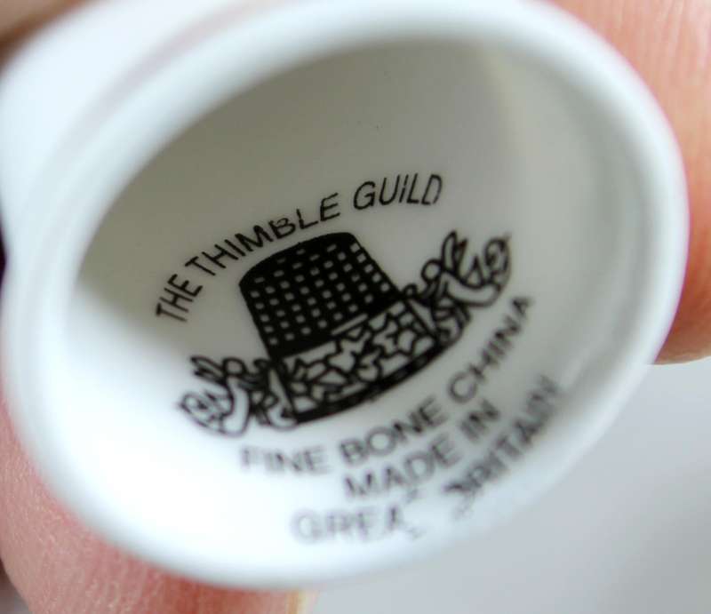 Bone China thimble - Advertising thimble - Silktona - The Thimble Guild