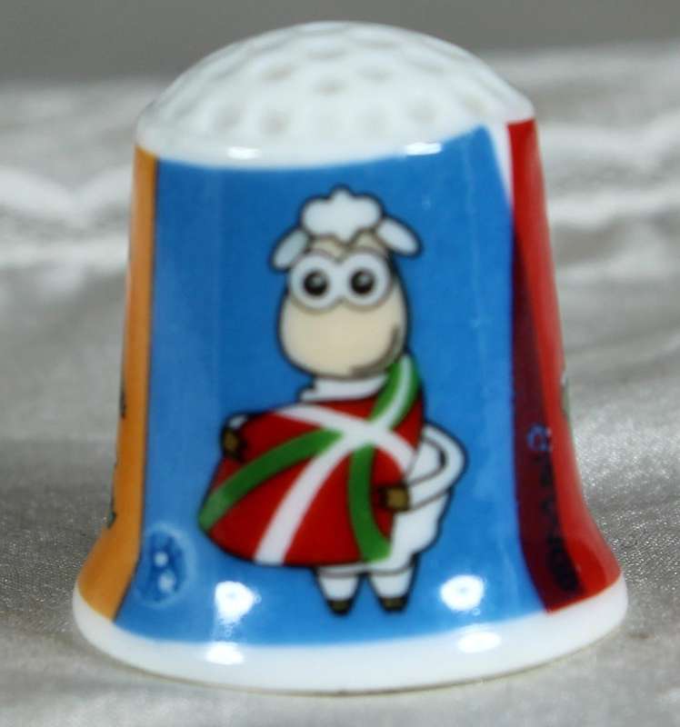 Bone China thimble - Bilbao