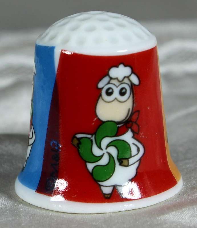 Bone China thimble - Bilbao