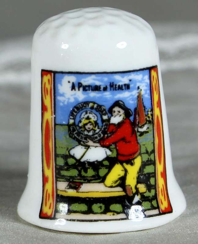 Bone China thimble - Advertising Thimble - Lifebuoy