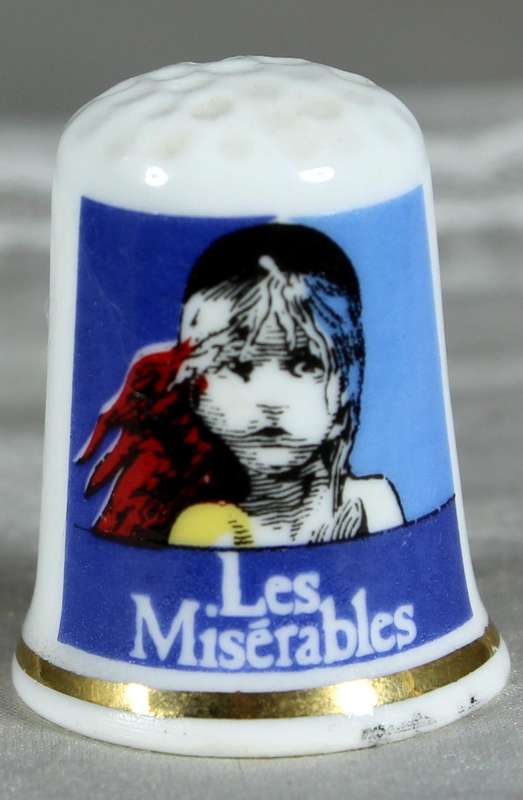 Bone China thimble - Les Miserables