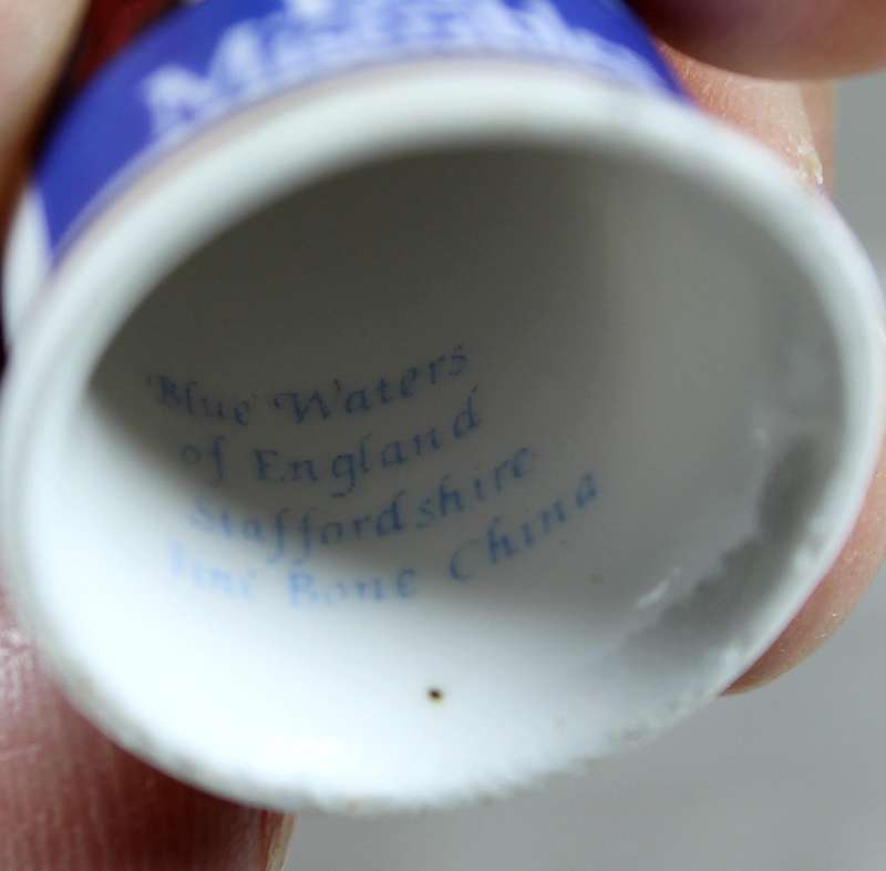 Bone China thimble - Les Miserables