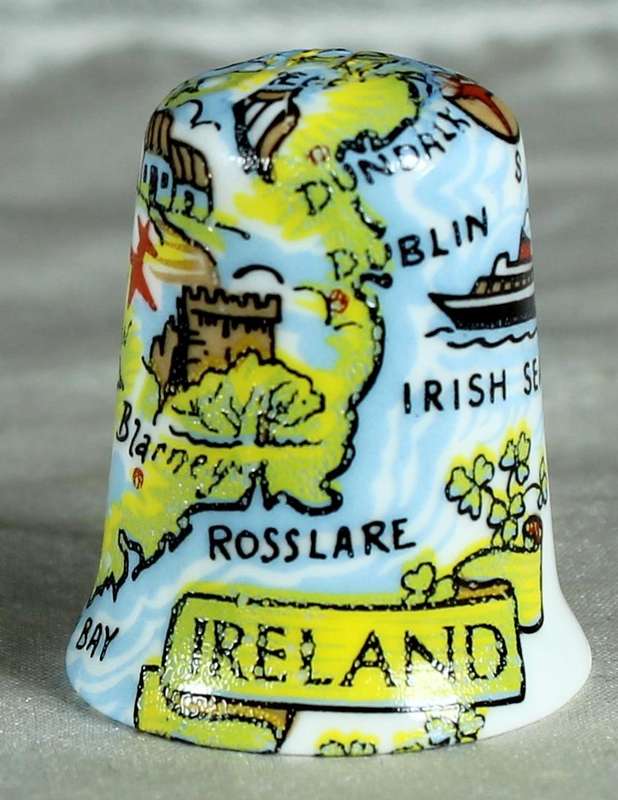 Bone China thimble - Ireland