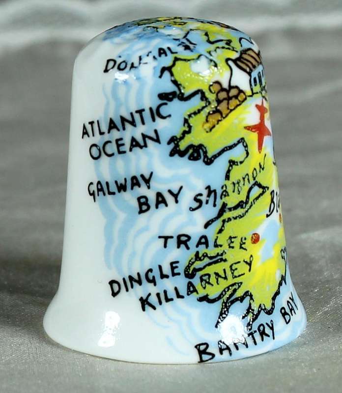 Bone China thimble - Ireland
