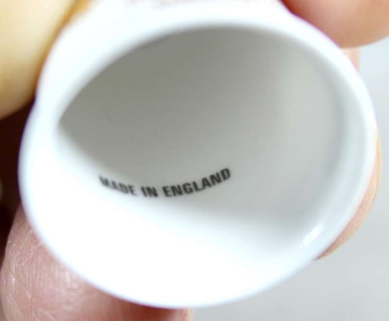 Bone China thimble - the Eastgate Chester