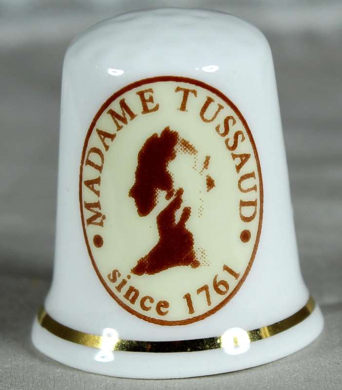 Bone China thimble - Madam Tussaud