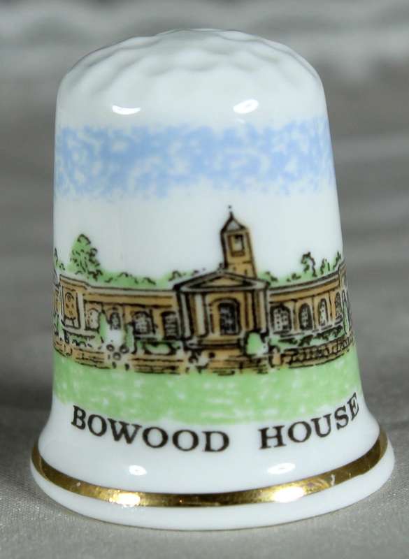 Bone China thimble - Bowood house - Cotswold