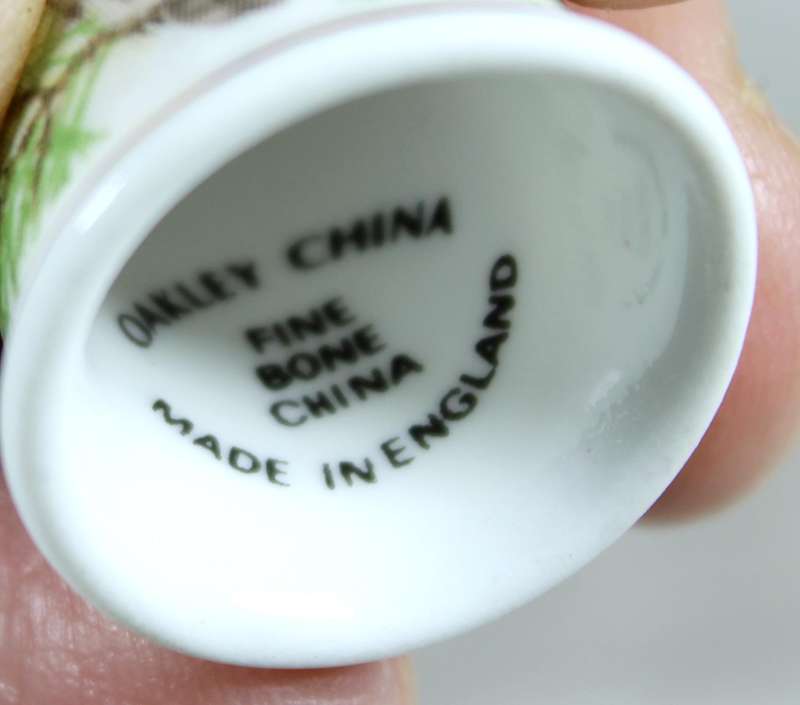 Bone China thimble - owl - Oakley China
