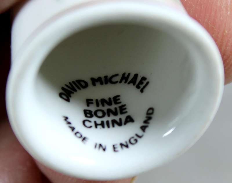 Bone China thimble - Polperro - David Michael