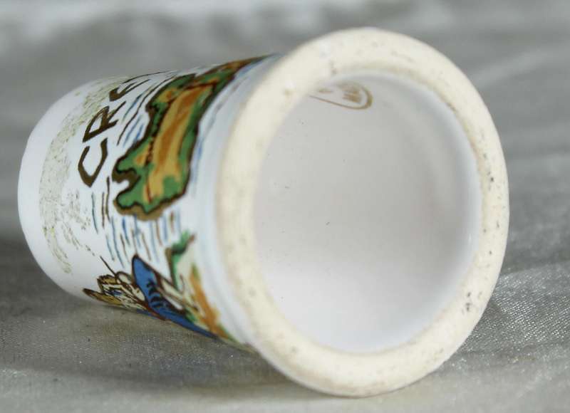 Bone China thimble - Crete
