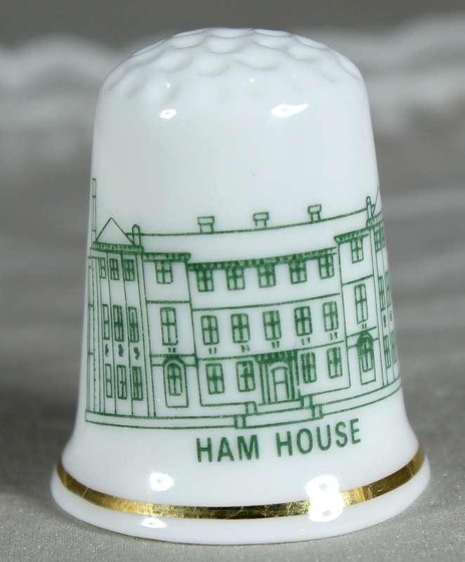 Bone China thimble - Ham house - the National trust
