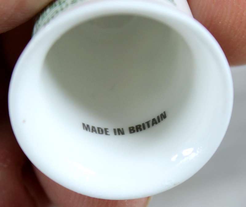 Bone China thimble - Ham house - the National trust