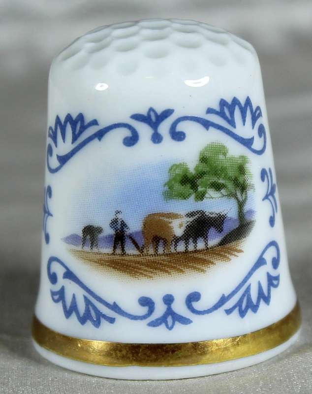 Bone China thimble - Coimbra Portugal