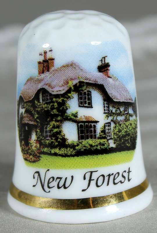 Bone China thimble - New Forest - GWP