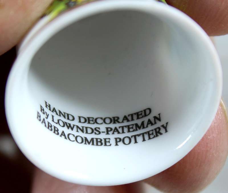Bone China thimble - Ilfracombe - Lownds-Pateman