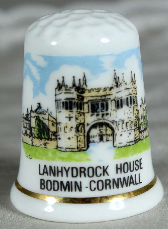 Bone China thimble - Lanhydrock house - Bodmin Cornwall - National trust