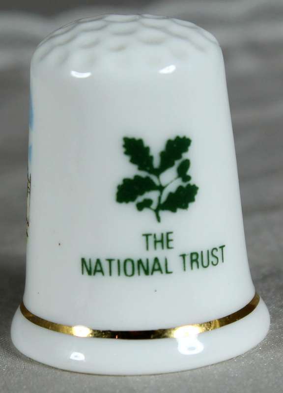 Bone China thimble - Lanhydrock house - Bodmin Cornwall - National trust