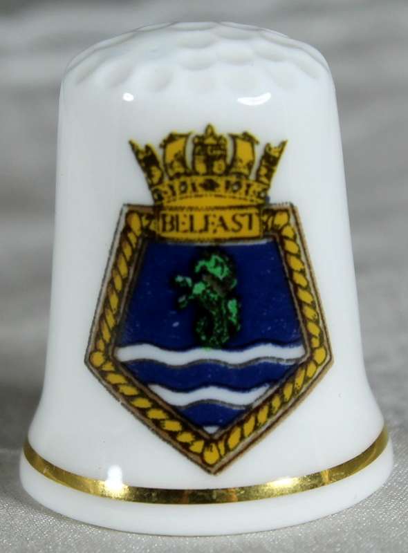 Bone China thimble - HMS Belfast - Cotswold