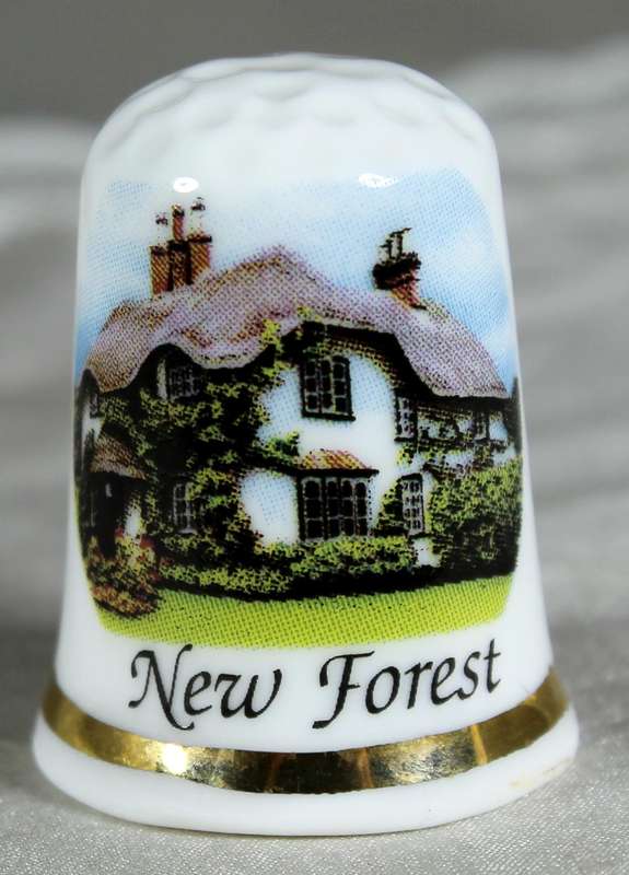 Bone China thimble - New Forest - GWP