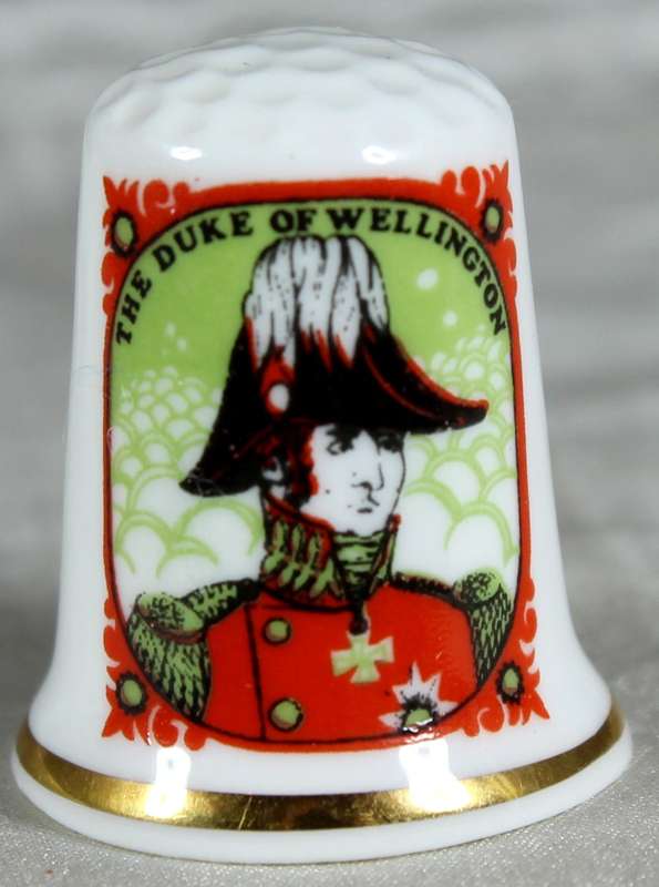 Bone China thimble - the Duke of Wellington