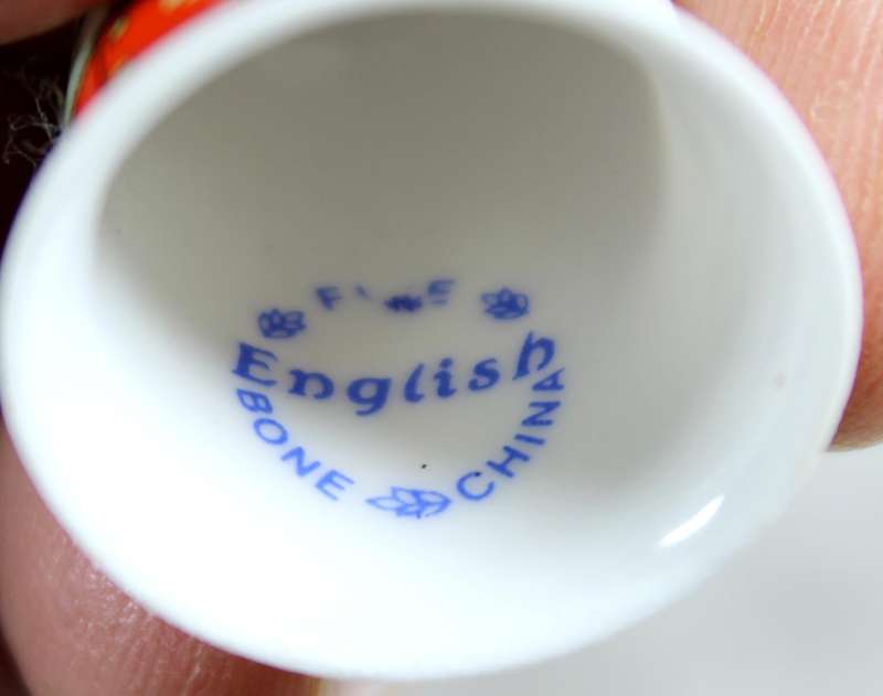 Bone China thimble - the Duke of Wellington