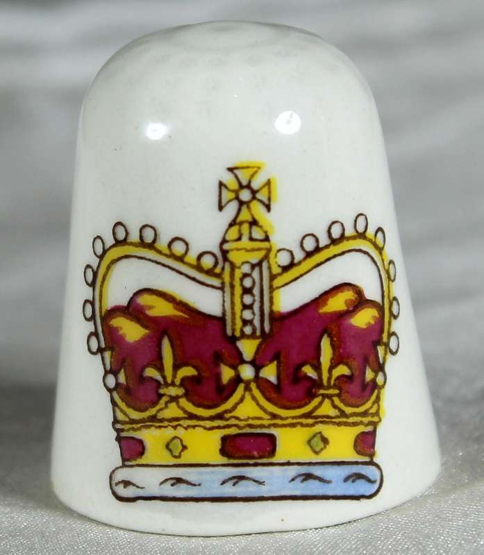 Bone China thimble - 1977 Jubilee year