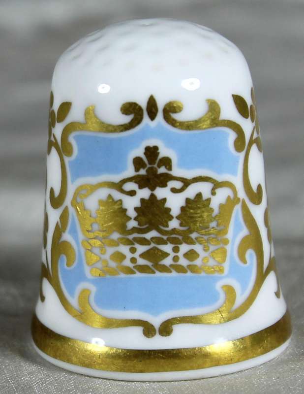 Bone China thimble - Prince William Arthur Philip Louis born 21 June 1982