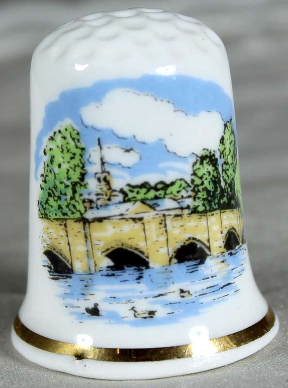 Bone China thimble - Bakewell