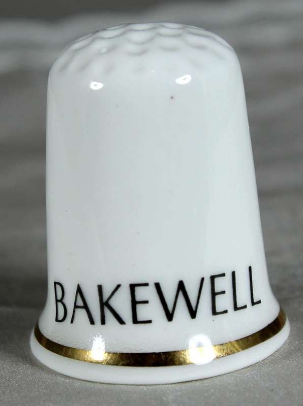 Bone China thimble - Bakewell