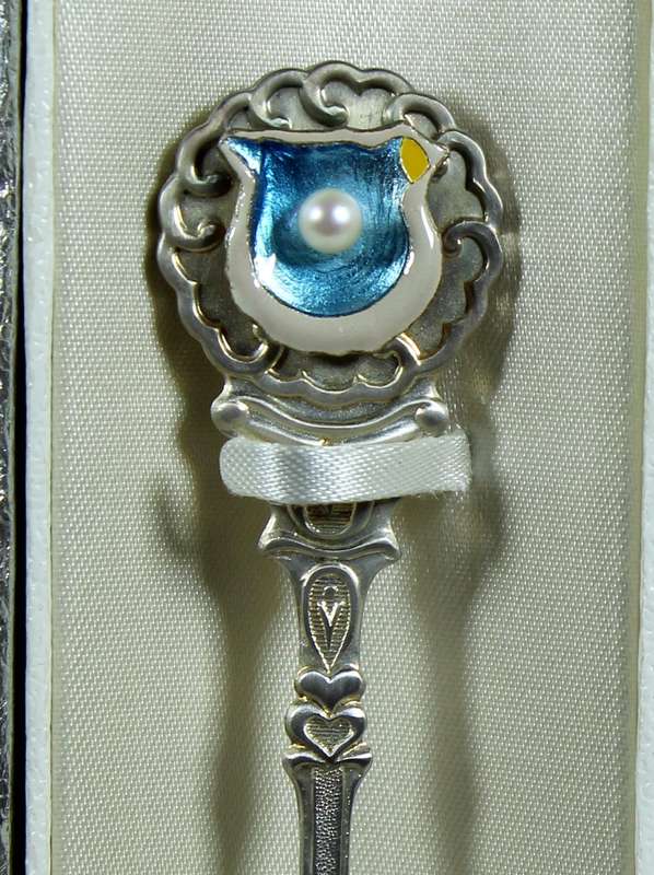 Souvenir spoon - Mikimoto - Pearl Island - EPNS