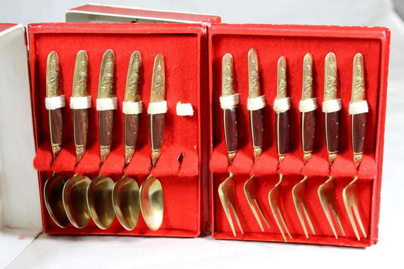 Samran(Thailand) - Cake fork and spoon set