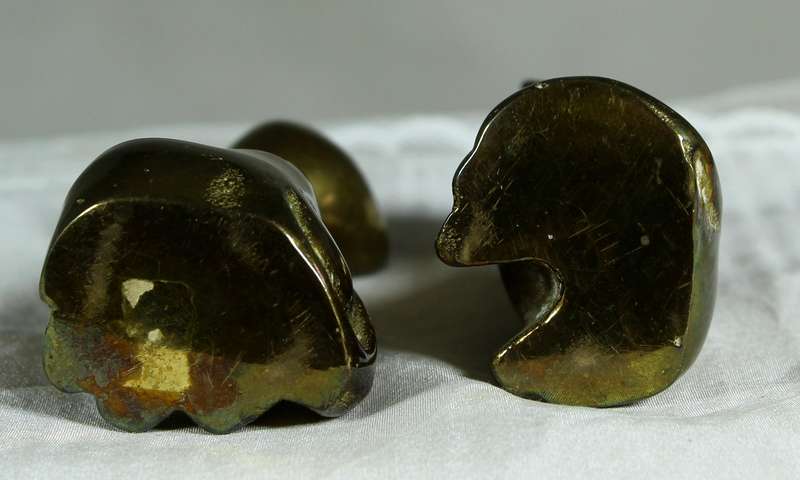Small brass - Pair of cats